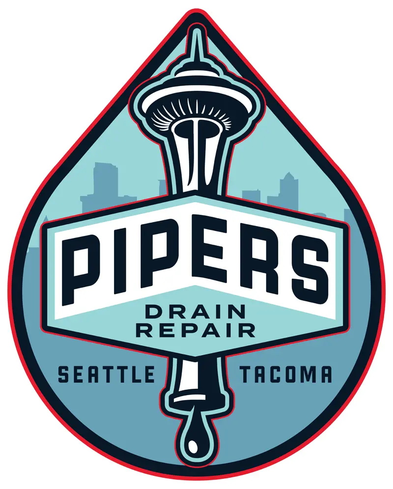 Pipers Drain Repair teardrop logo